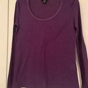 Purple Long Sleeve Top